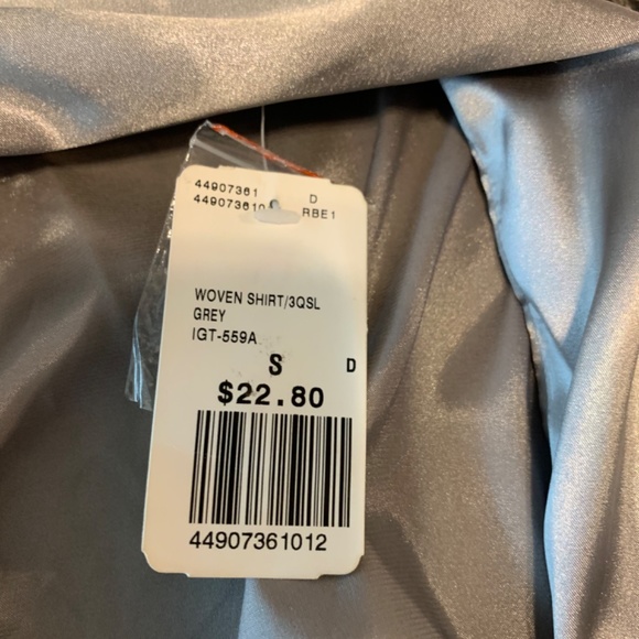 21 BRAND GREY WOVEN SHIRT SIZE S - Picture 7 of 10